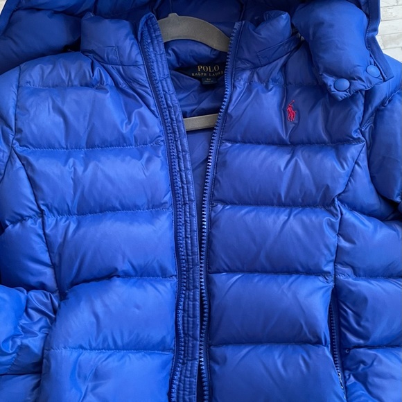 Polo Ralph Lauren Girls Puff Jacket with Ruffle Trim size 6x - Picture 5 of 5